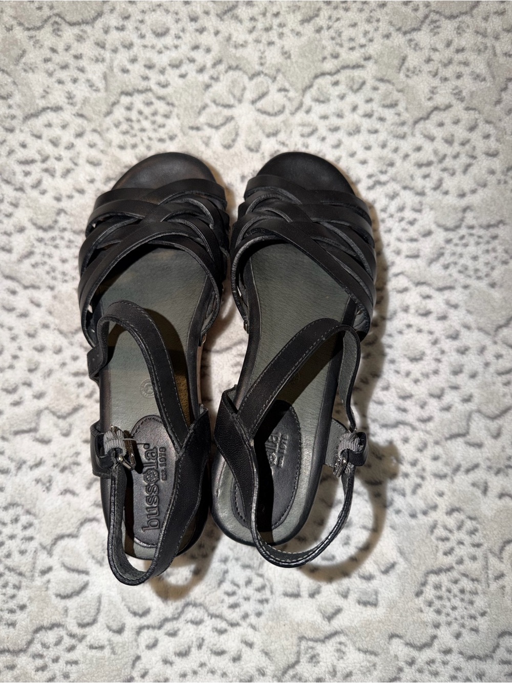 Black Bussola size 39 which is a size 8